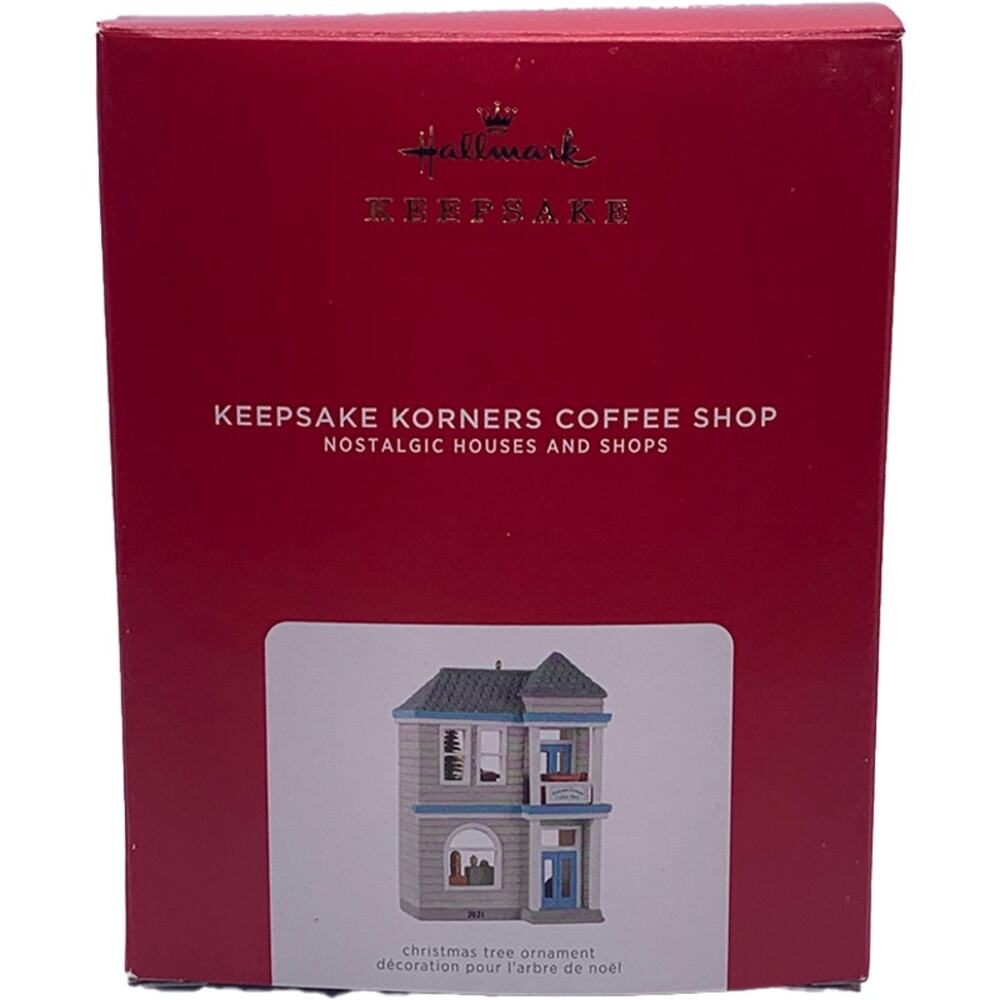 Hallmark Keepsake Korners 2021 Coffee Shop Collectible Christmas Ornament in Box